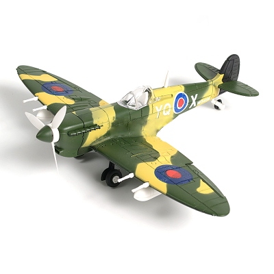 4D model nacvakávací stavebnice Spitfire (žlutozelená) 1:48